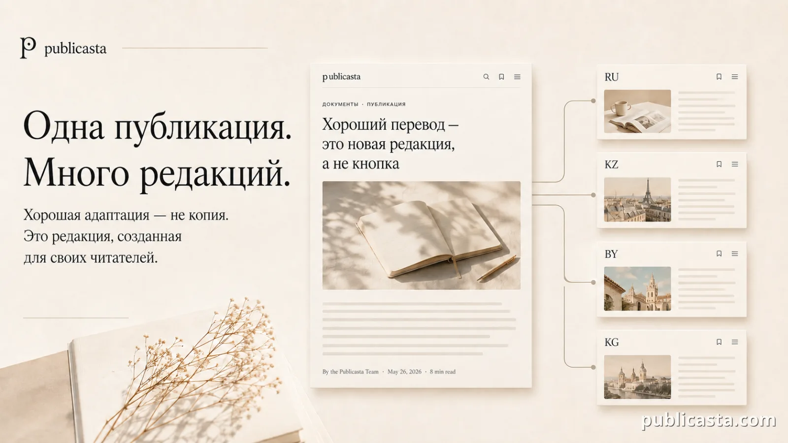 Одна публикация, много редакций