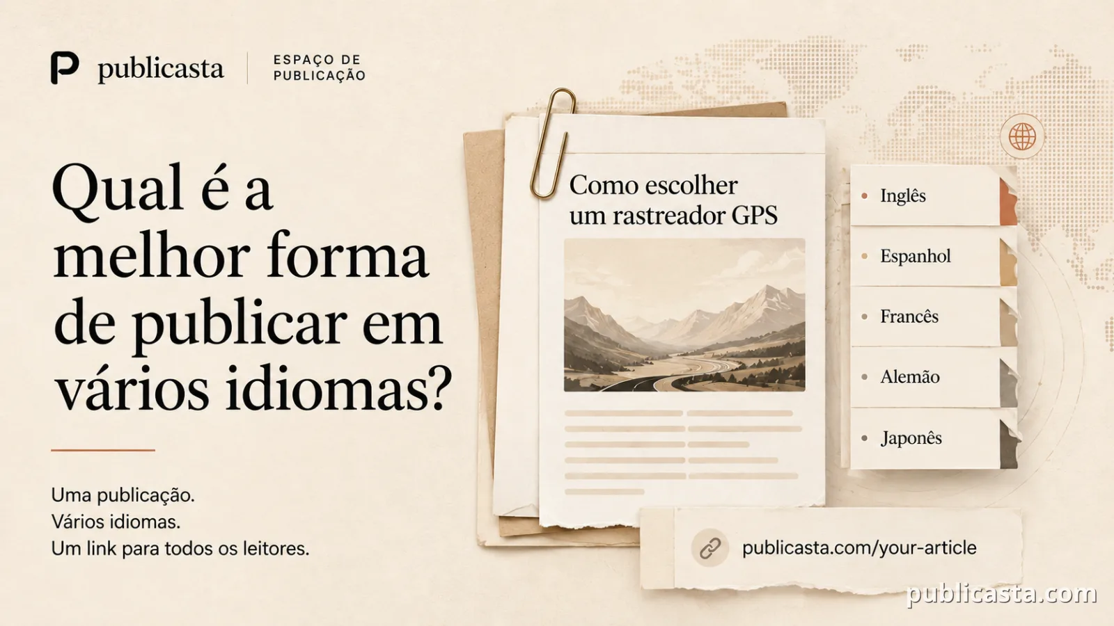 Como publicar corretamente um artigo em vários idiomas
