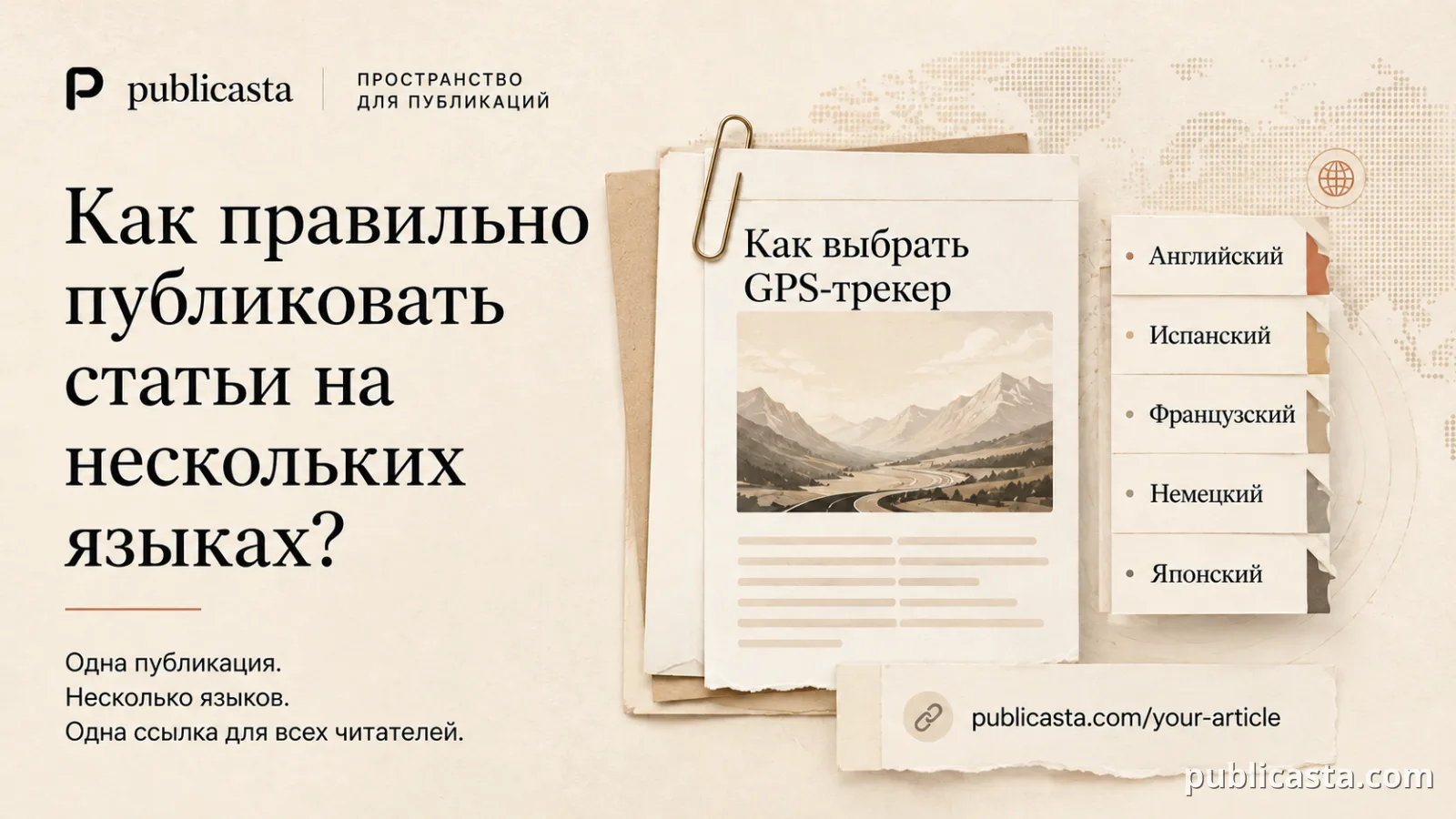 Как правильно публиковать статью на нескольких языках