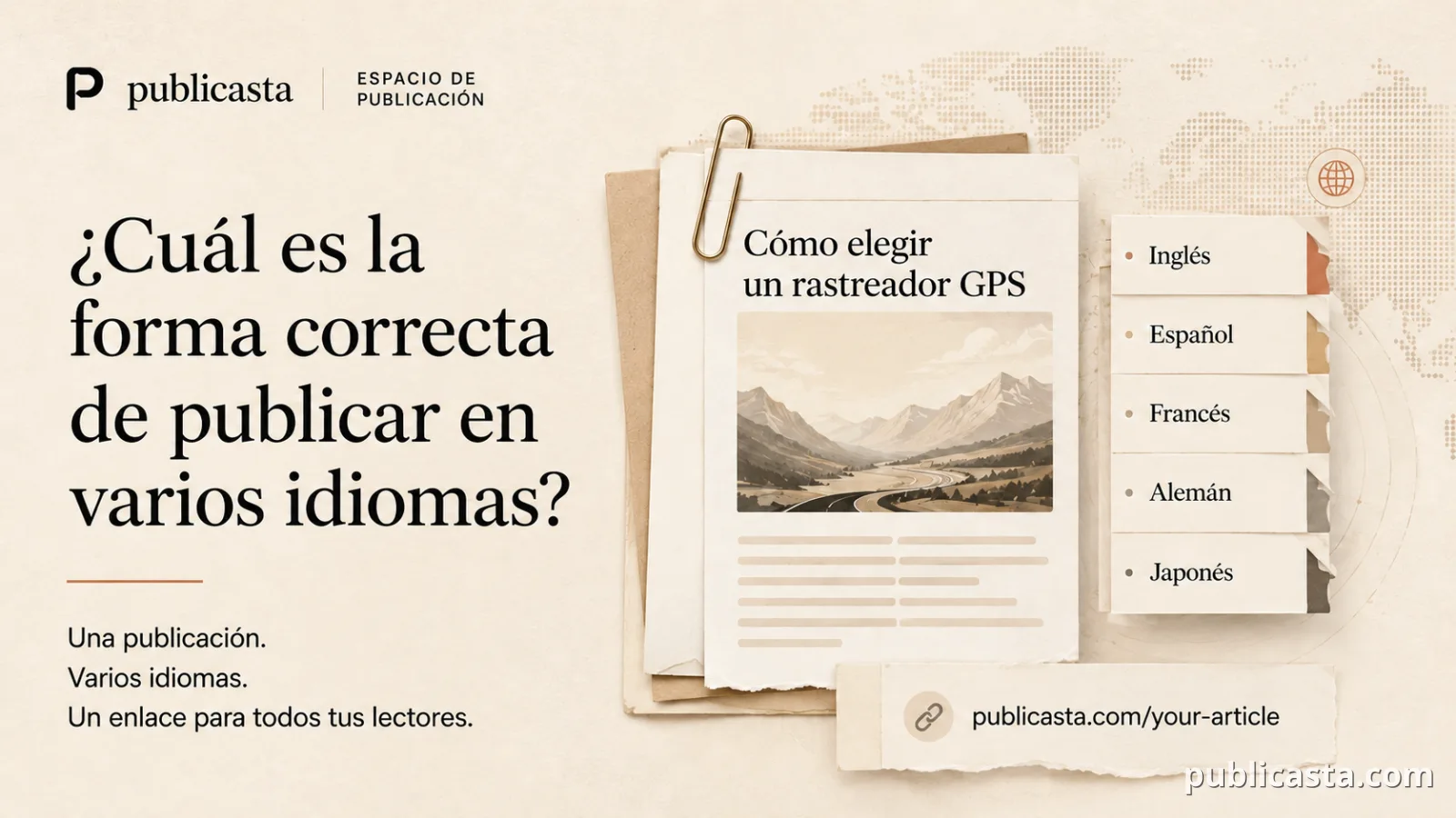 Cómo publicar correctamente un artículo en varios idiomas