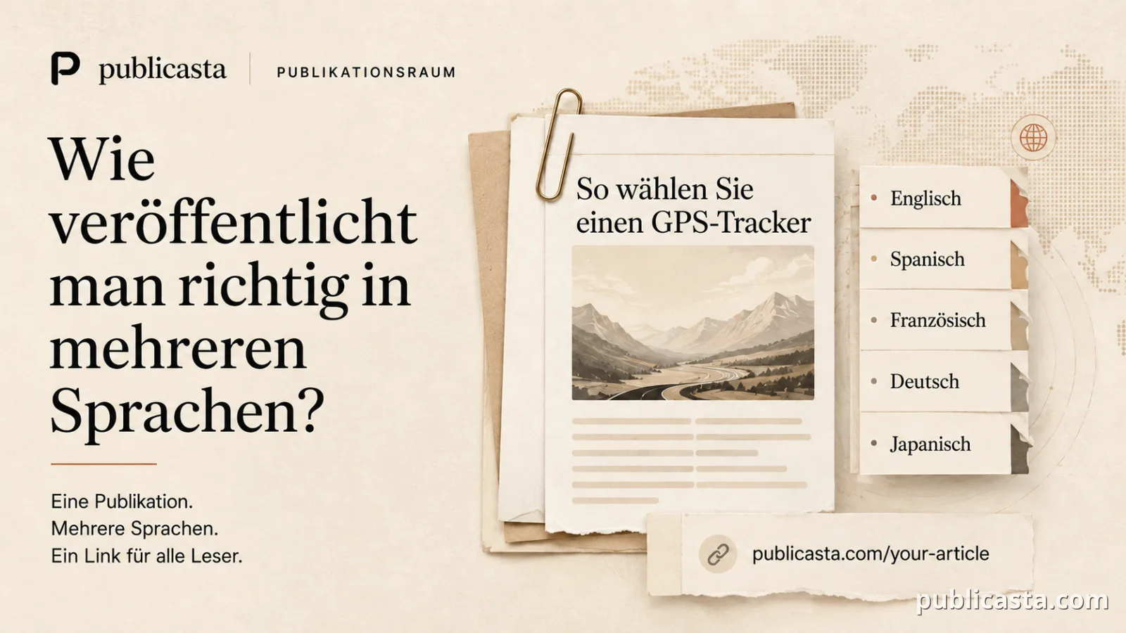 Einen Artikel richtig in mehreren Sprachen veröffentlichen
