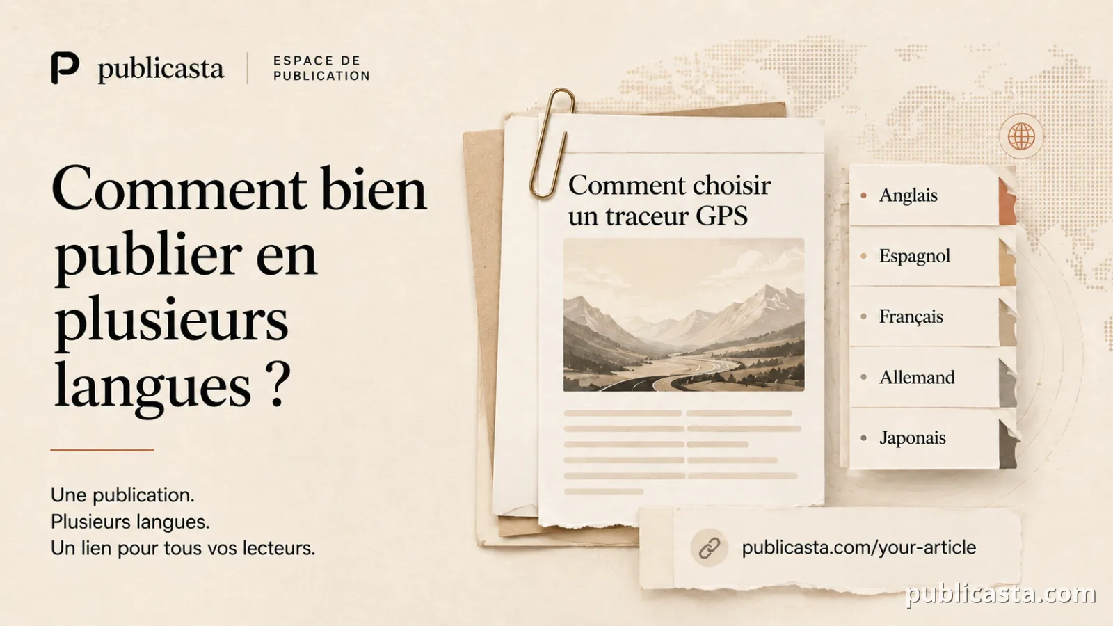 Publier correctement un article en plusieurs langues