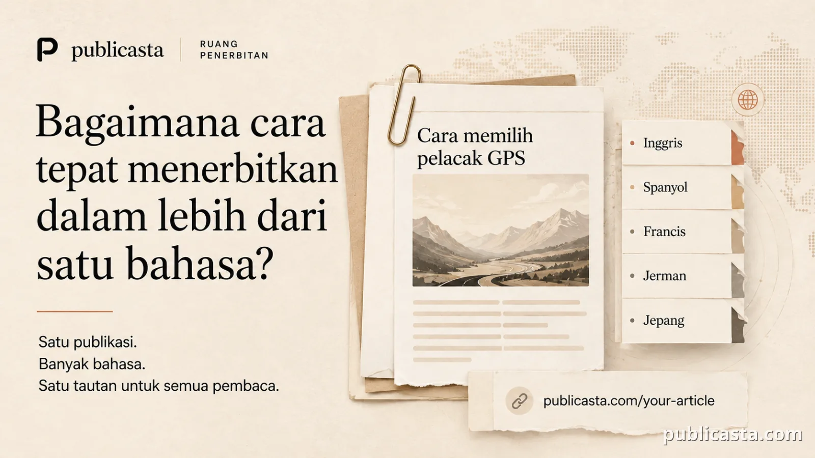 Cara tepat menerbitkan artikel dalam beberapa bahasa