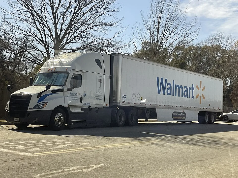 Illustrative American freight truck