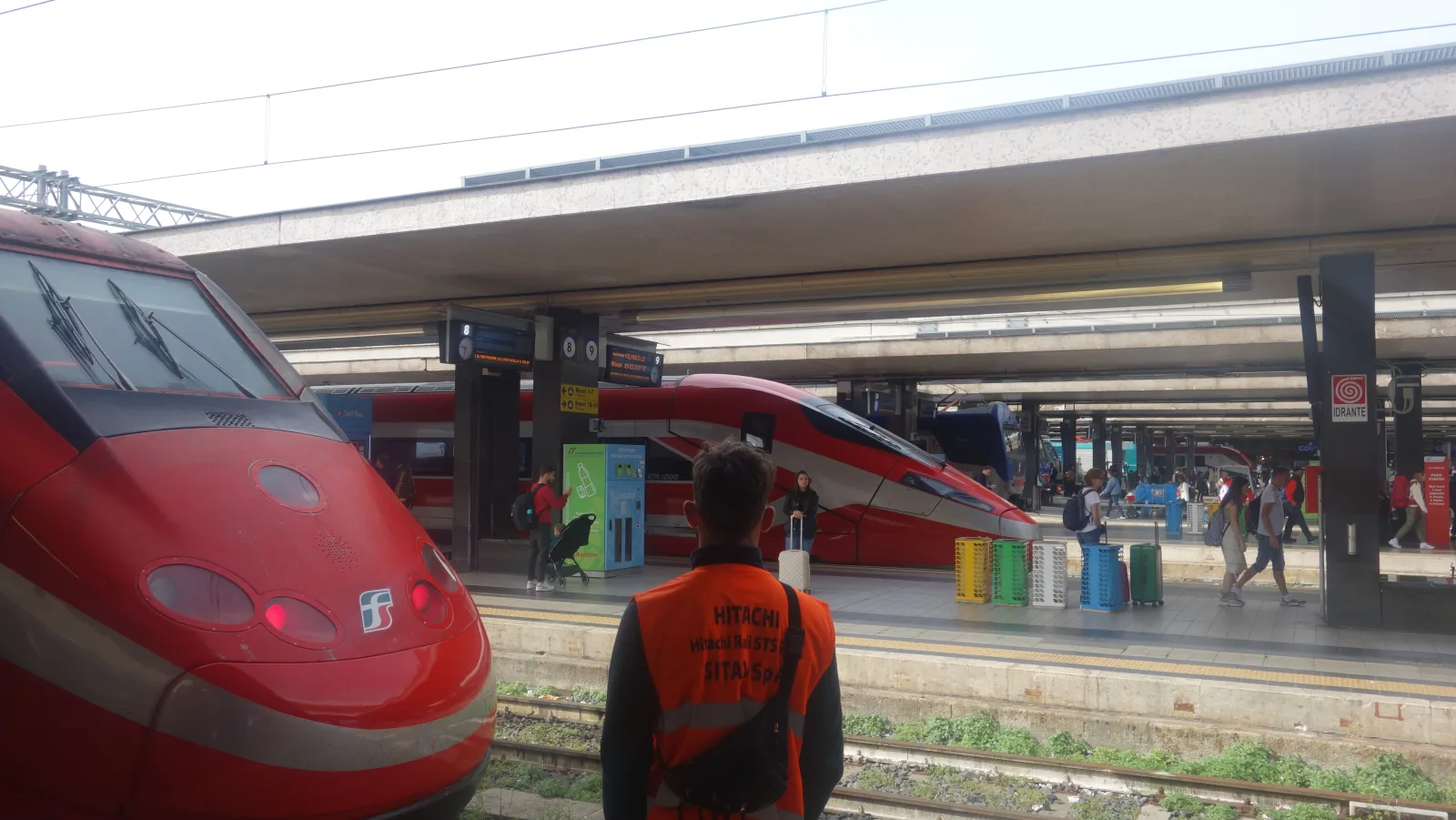 Поезда Frecciarossa на вокзале Roma Termini