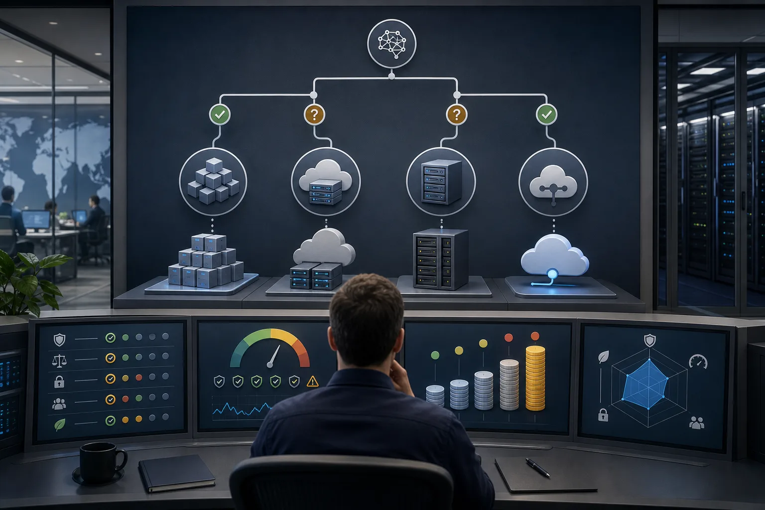 شجرة قرار لاختيار open-weight AI و managed inference و self-hosting و closed APIs