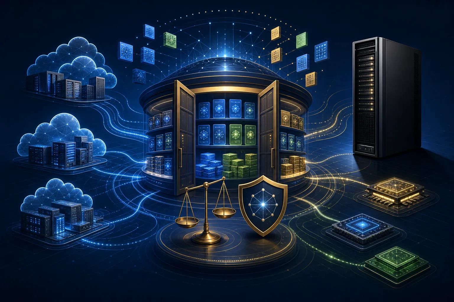 Neutraler KI-Model-Hub zwischen verschiedenen Chips und Cloud-Anbietern