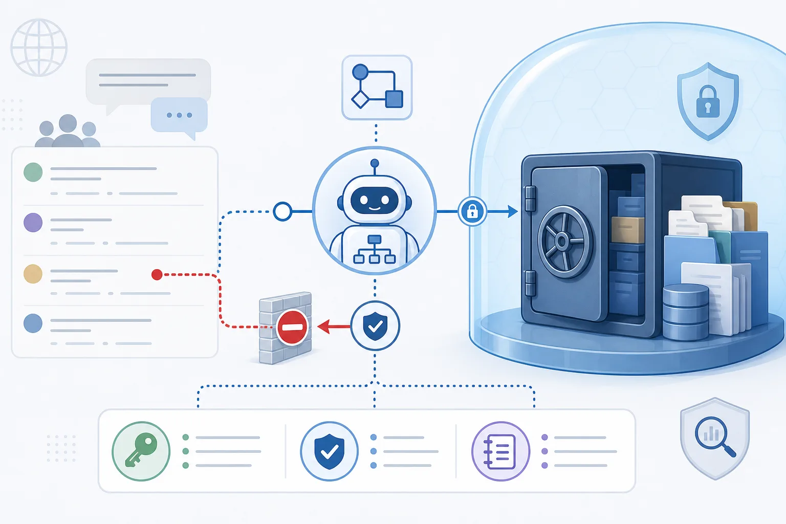 AI agent trust boundary between public issues and private repositories
