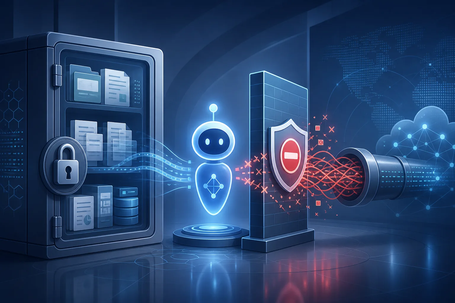 AI 助手被安全网关阻止，无法把企业文档发送到外部网络