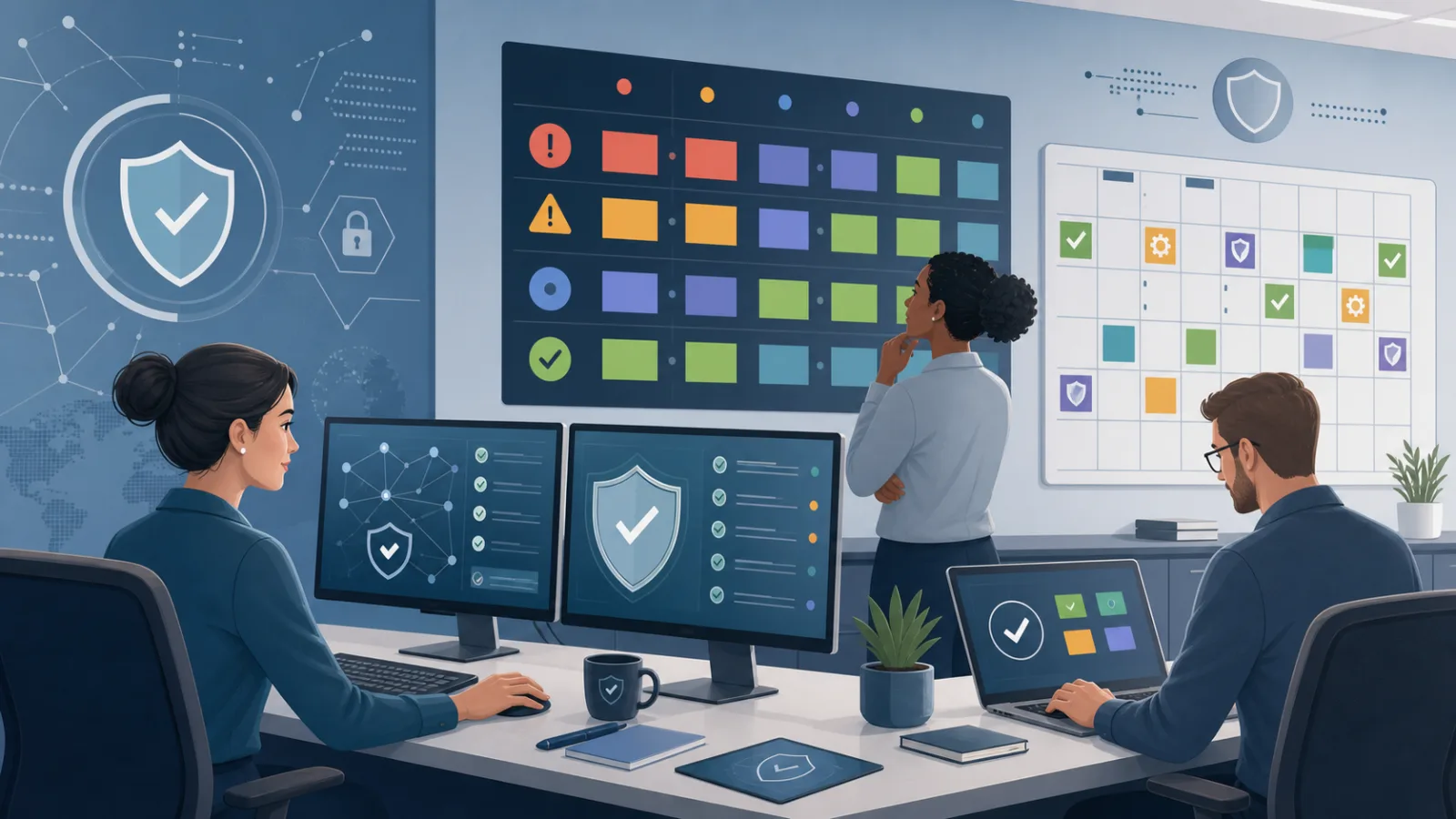 Calm patch-management security desk
